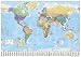 Laminated World Map Poster With Flags New Encapsulated - 36 x 24 Inches (91.5 x 61 cms) Image