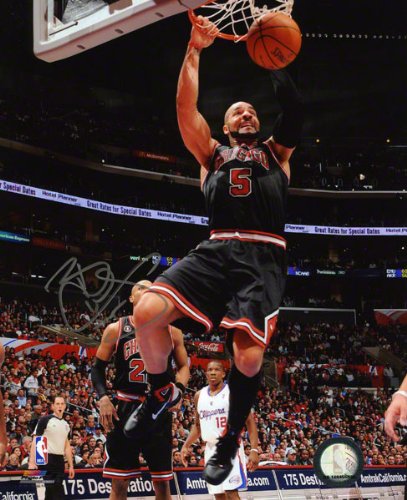 Carlos Boozer Autographed Photograph | Details: 8x10, Chicago Bulls