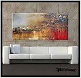 IMAGE OF LARGE MODERN CANVAS WALL ART-