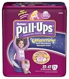 Huggies Pull-Ups Night-time Training Pants for Girls - Jumbo Pack case of 4 3T-4T Girl 32-40 lbs --