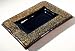 Art Glass with Gold Leaf Cigar Ashtray Golden Quadrate
