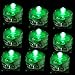 TDLTEK submersible Led Lights - Tea Lights - For Wedding ,Special Events, 12 Pack Green