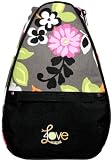 40 Love Courture Gray Floral Betsy Tennis Backpack