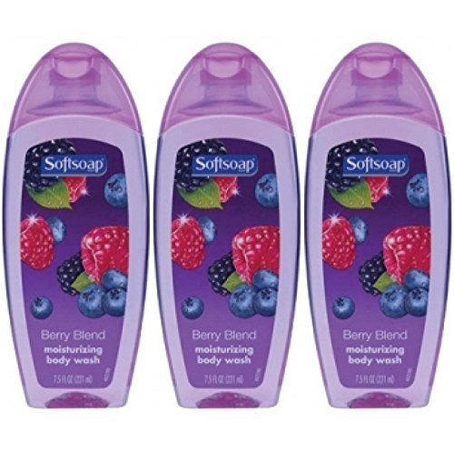 Pack of 3  Softsoap Berry Blend Moisturizing Body Wash 7.5 fl oz