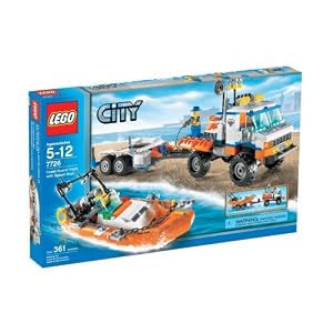 LEGO City Coast Guard Truck with Speed Boat by Lego