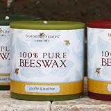 Naturally Colored Beeswax Candle - 3x3 Pillar - Moss Green (10 ounce) by igourmet.com