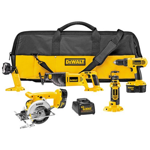 DeWALT DC5CPKA 18V Volt Cordless 5 Tool Kit NEW