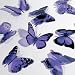 Butterfly 3D Translucent Decoration 12 LAVENDER Butterflies