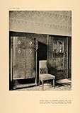IMAGE OF 1906 Josef Urban Art Nouveau Sitting Room Chair Print - Original Halftone Print