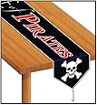 Printed Beware Of Pirates Table Runner Party Accessory (1 count) (1/Pkg)