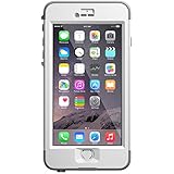 LifeProof NUUD iPhone 6 Plus ONLY Waterproof Case (5.5" Version) - Retail Packaging -  AVALANCHE (BRIGHT WHITE/COOL GREY)