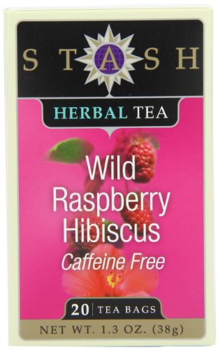 Stash Premium Wild Raspberry Hibiscus Caffeine Free Tea Bags, 20Count Boxes (Pack of 6) Picture