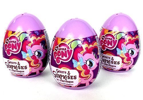 3 My Little Pony Surprise Eggs with Toy and Candy Inside. Exciting and Fun Toy By Bon Bon Buddies for Children As Seen in Unboxing and Unwrapping Videos on Youtube.