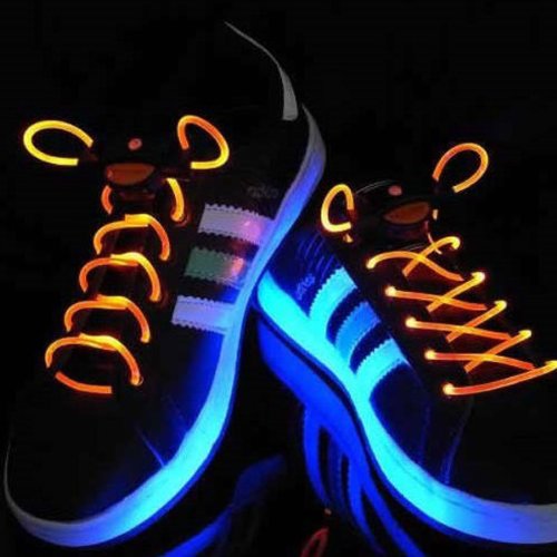 Big Bargain Cool Muti-color LED Light Up ShoeLace Disco Party Skating Flash Glow