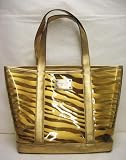 Michael Kors Malibu Clear Large Tote Antique Gold