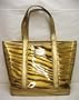 Michael Kors Malibu Clear Large Tote Antique Gold