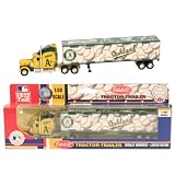 Oakland Athletics "Baseballs" 1:80 Scale Diecast Tractor Trailer (Recommended Ages 11+)
