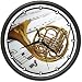 FRENCH HORN ~Wall Clock band music brass orchestra gift