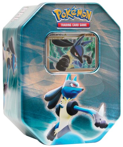 Childrens Toyshop  Spielwaren : Pokémon Company DP Pokemon Lucario Tin Deck Box (deutsch) - Pokémon deutsch