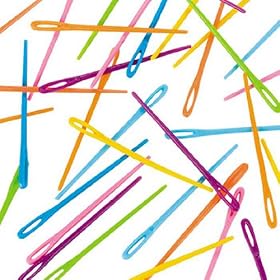 Plastic Lacing Needles (40 pc): Toys &amp; Games
