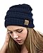 NYFASHION101® LED Hands Free Light Winter Cable Knit Cuff Beanie Hat