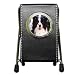 Border Collie Pen Holder Desk Clock