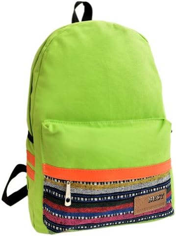 Vonfon Bag Work Place Color Bar Backpack Green