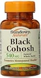 Sundown Naturals Black Cohosh 540 Mg Whole Herb Capsules, 100 Count