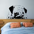 Wandtattoo Wandaufkleber Sticker "Mops"