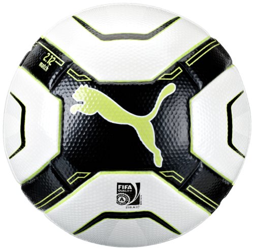 PUMA Uni Fu&szlig;ball PowerCat 2.12 Match (FIFA Appr), white-black-lime punch-dark shadow, 5, 0 Preisvergleich