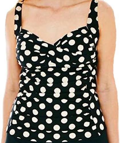 Polka Dot Tankini Swim Top -Women's Plus 20W