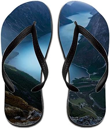 Colorful Men Rays Of Light Shining Through The Clouds Over Eikesdalen In Romsdalen Norway Flip-flop 13 B(m) Us Rubber