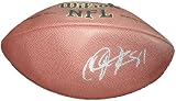 Calvin Johnson Autographed NFL Football W/PROOF, Picture of Calvin Signing For Us, Detroit Lions, Megatron, Georgia Tech Yellow Jackets