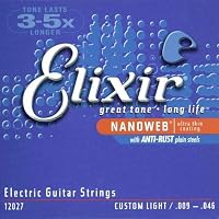 Elixir Nanoweb Electric Custom Light Guitar Strings