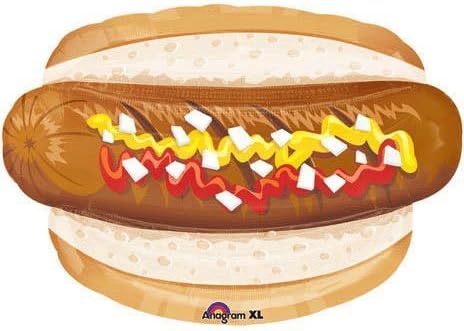 Hotdog Super Shape Foil Balloon (1 per package)