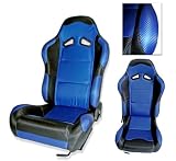 Blue (Driver & Passanger Seats) MimoUSA Racing Seats [o3609]