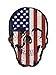 Large Back Patch l American Flag Skull
