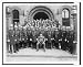 Historic Print (L): [Group of New York City(?) policemen posed in front of police station]