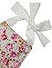 DQdq Baby Girls' Ruffles Romper Summer Dress Cotton with Snap