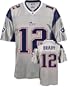 Tom Brady Silver Reebok NFL Replica 2004 New England Patriots Jersey