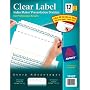Avery Index Maker Clear Label 8-12 x 11 Inch Dividers with 12 White Tabs 5 Pack (11429)