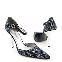 VIA SPIGA Abba Black New Heels Slides Shoes Womens