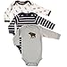 Hudson Baby Unisex Baby Cotton Long-sleeve Bodysuits, Blue Moose, 9-12 Months US