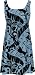 Empire Tie Front Short Tank - Inspiring Nature Empire Waist Scoop Square Neck Knee Length Pull Over Style Hawaiian Aloha Dress - Regular and Plus Size