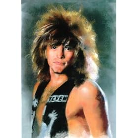 Jon Bon Jovi print POSTER portrait Slippery When Wet NR 80s - 16" x 20"