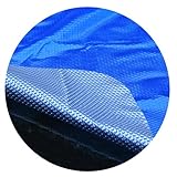 MidWest Canvas SC-BS-000000 Space Age 12-Feet Round Above Ground Solar Cover, Blue/Silver