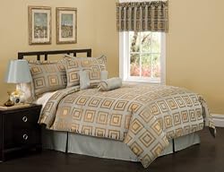 Dodge Block King Comforter Set with Bonus Pillows