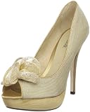 51I4cNZsD L. SL160  Menbur Womens Drost Peep Toe Platform Pump,Champagne,37 EU/7 M US Reviews