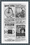 Historic Print (L): [Two pages of advertisements for Columbia bicycle, Portable typewriter, Fischer piano, C
