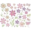 Instant Murals Wall Transfer Sticker Mural - Butterfly and Flower